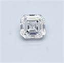 Diamante Natural 0.46 quilates, Asscher , Color F, claridad VS1 y certificado GIA