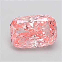 Picture of Lab Grown Diamond 3.52 Carats, CUSHION MODIFIED with  Cut, Fancy Vivid Pink Color, VVS2 Clarity and Certified by IGI