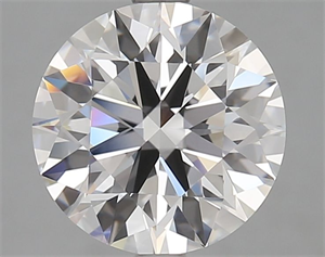 Picture of Lab Grown Diamond 3.15 Carats, Round with Excellent Cut, D Color, VVS1 Clarity and Certified by GIA