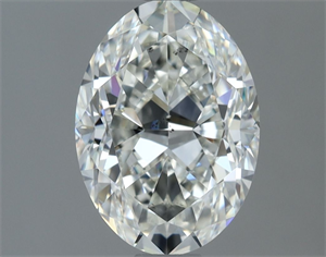Picture of Natural Diamond 1.31 Carats, Oval with  Cut, G Color, SI1 Clarity and Certified by IGI