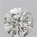 Natural Diamond 0.80 Carats, Round with Excellent Cut, H Color, IF Clarity and Certified by IGI
