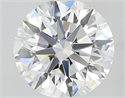 Natural Diamond 1.36 Carats, Round with Excellent Cut, E Color, VVS1 Clarity and Certified by GIA