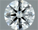 Natural Diamond 0.55 Carats, Round with Excellent Cut, H Color, VVS1 Clarity and Certified by IGI