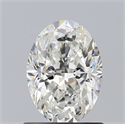 Natural Diamond 0.91 Carats, Oval with  Cut, G Color, VS1 Clarity and Certified by GIA