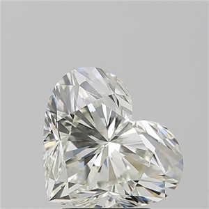 Picture of Natural Diamond 3.10 Carats, Heart with  Cut, K Color, VS2 Clarity and Certified by GIA