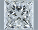 Natural Diamond 1.01 Carats, Princess with  Cut, H Color, VVS1 Clarity and Certified by IGI