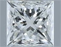 Natural Diamond 1.01 Carats, Princess with  Cut, H Color, VVS1 Clarity and Certified by IGI