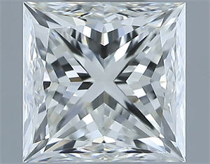 Picture of Natural Diamond 1.01 Carats, Princess with  Cut, H Color, VVS1 Clarity and Certified by IGI