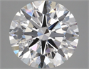 Lab Grown Diamond 3.09 Carats, Round with Ideal Cut, E Color, SI1 Clarity and Certified by IGI