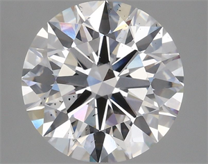 Picture of Lab Grown Diamond 3.09 Carats, Round with Ideal Cut, E Color, SI1 Clarity and Certified by IGI
