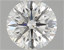 Diamante Natural 0.46 quilates, Redondo , Color J, claridad IF y certificado GIA