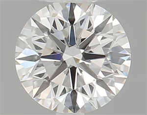 Picture of Natural Diamond 0.46 Carats, Round with Excellent Cut, J Color, IF Clarity and Certified by GIA