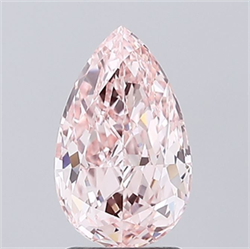 Picture of Lab Grown Diamond 2.13 Carats, Pear with  Cut, Fancy Vivid Pink Color, VVS2 Clarity and Certified by IGI