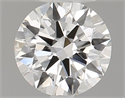 Natural Diamond 0.42 Carats, Round with Excellent Cut, G Color, IF Clarity and Certified by GIA