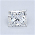 Diamante Natural 0.78 quilates, Princesa , Color E, claridad VVS1 y certificado GIA