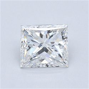 Foto Diamante Natural 0.78 quilates, Princesa , Color E, claridad VVS1 y certificado GIA de