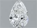 Natural Diamond 0.50 Carats, Pear with  Cut, G Color, VVS1 Clarity and Certified by GIA