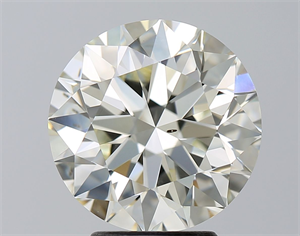 Picture of Natural Diamond 3.77 Carats, Round with Excellent Cut, L Color, SI1 Clarity and Certified by GIA
