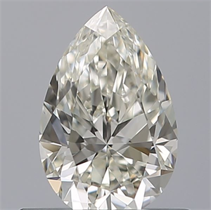 Picture of Natural Diamond 0.51 Carats, Pear with  Cut, H Color, IF Clarity and Certified by IGI