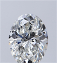 Natural Diamond 0.60 Carats, Oval with  Cut, G Color, VS2 Clarity and Certified by GIA