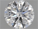 Natural Diamond 0.70 Carats, Round with Very Good Cut, D Color, SI2 Clarity and Certified by GIA