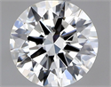 Natural Diamond 0.50 Carats, Round with Excellent Cut, H Color, VVS2 Clarity and Certified by GIA