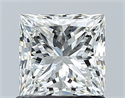 Natural Diamond 1.06 Carats, Princess with  Cut, H Color, VVS2 Clarity and Certified by GIA