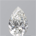 Natural Diamond 0.50 Carats, Pear with  Cut, G Color, VS2 Clarity and Certified by GIA