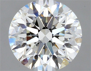 Picture of Natural Diamond 0.72 Carats, Round with Excellent Cut, I Color, VS2 Clarity and Certified by GIA