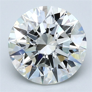 Picture of Natural Diamond 3.05 Carats, Round with Excellent Cut, H Color, VVS2 Clarity and Certified by GIA