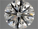 Natural Diamond 4.11 Carats, Round with Excellent Cut, J Color, SI1 Clarity and Certified by GIA