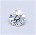 Diamante Natural 0.46 quilates, Redondo , Color F, claridad SI2 y certificado GIA