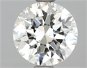 Natural Diamond 0.90 Carats, Round with Excellent Cut, H Color, SI1 Clarity and Certified by GIA