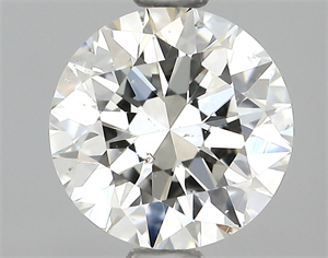 Picture of Natural Diamond 0.90 Carats, Round with Excellent Cut, H Color, SI1 Clarity and Certified by GIA