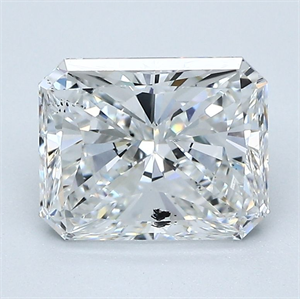 Picture of Natural Diamond 2.11 Carats, Radiant with  Cut, E Color, I1 Clarity and Certified by GIA
