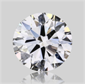 Natural Diamond 0.70 Carats, Round with Excellent Cut, D Color, VS2 Clarity and Certified by GIA