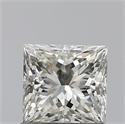 Natural Diamond 0.80 Carats, Princess with  Cut, I Color, IF Clarity and Certified by IGI