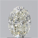 Natural Diamond 1.01 Carats, Oval with  Cut, K Color, VVS2 Clarity and Certified by GIA