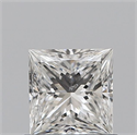 Natural Diamond 0.80 Carats, Princess with  Cut, G Color, SI1 Clarity and Certified by GIA