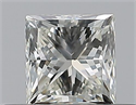 Natural Diamond 0.40 Carats, Princess with  Cut, K Color, VS2 Clarity and Certified by GIA