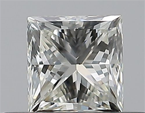 Picture of Natural Diamond 0.40 Carats, Princess with  Cut, K Color, VS2 Clarity and Certified by GIA