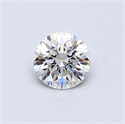 Diamante Natural 0.43 quilates, Redondo , Color H, claridad VS1 y certificado GIA