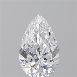 Foto Diamante Natural 1.70 quilates, De pera , Color D, claridad IF y certificado GIA de
