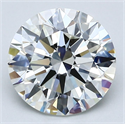Diamante Natural 2.70 quilates, Redondo , Color I, claridad VVS1 y certificado GIA
