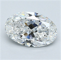 Natural Diamond 1.20 Carats, Oval with  Cut, F Color, VS1 Clarity and Certified by GIA