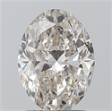 Natural Diamond 1.50 Carats, Oval with  Cut, J Color, VS2 Clarity and Certified by GIA