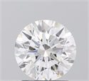Lab Grown Diamond 1.57 Carats, Round with Ideal Cut, E Color, VS1 Clarity and Certified by IGI