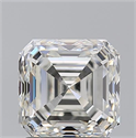 Natural Diamond 2.01 Carats, Asscher with  Cut, I Color, VS2 Clarity and Certified by GIA