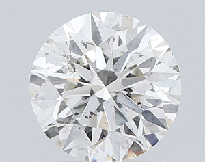 Picture of Natural Diamond 1.52 Carats, Round with Excellent Cut, L Color, SI2 Clarity and Certified by GIA