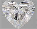 Natural Diamond 1.51 Carats, Heart with  Cut, F Color, VVS2 Clarity and Certified by GIA